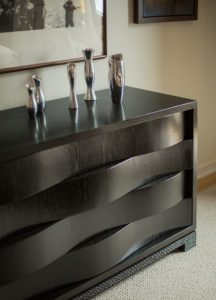 Wave pattern drawers, modern dresser, contemporary chest of drawers,