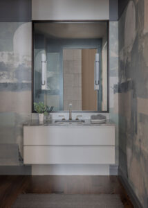 Functional City Living Bathroom Sink and Mirror
